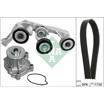 Vodní pumpa + klínový žebrový řemen Schaeffler INA 529 0081 31