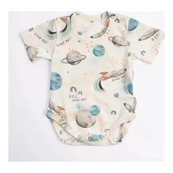 BABY 01213 Body niemowlęce kr rękaw Kosmos ecru 68/74