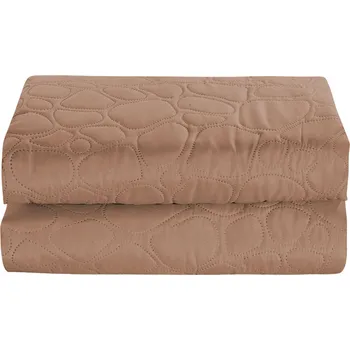 Přehoz na lůžko Textilomanie Stone 170 x 210 cm, světle hnědý