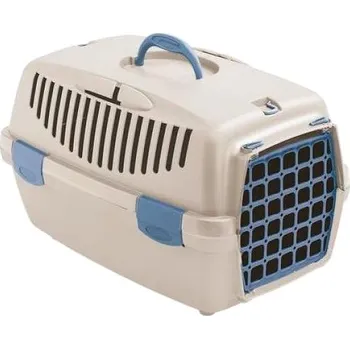 přepravka pro zvíře Stefanplast Gulliver 1 - 48 × 32 × 31 cm travertinova bílá, plastová dvířka