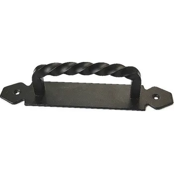 Nábytkové kování Rukojeť kovaná s plotýnkou rozteč 156 mm