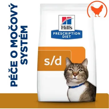 Pro kočku Hill's PD Cat S/D Urinary Struvite Chicken 1,5kg