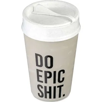 Keramický dřez Koziol Termohrnek EPIC, 400 ml, KOZIOL, šedý