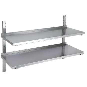 police PZN - 80 police na zeď, 800x300x700 mm, nerezová