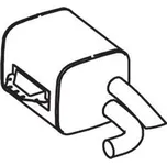 Střední-/zadní tlumič výfuku DINEX 50466