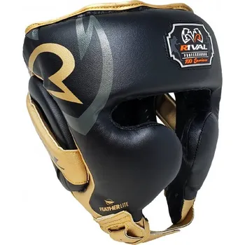 Chránič hlavy na box a bojový sport Boxerská helma Rival RHG100 Professional Headgear Barva: Černo-zlatá, Velikost: M