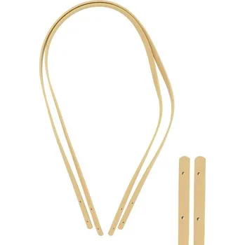 Kabelka Natana kožená rukojeť na kabelky 2 kusy béžová 100cm