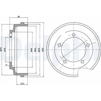 Brzdový buben Brzdový buben DELPHI BF479