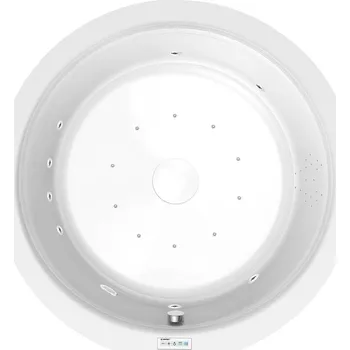 Vana OBLO hydromasážní vana, 165x48cm, Highline Hydro-Air, chrom