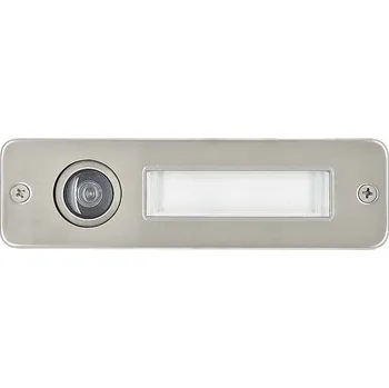 Dveřní kukátko Průhledítko se jmenovkou NEREZ MAT 150x42 mm 040485