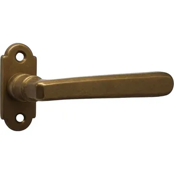 Okenní klika Půloliva ALT WIEN velká 105mm OV staromosaz