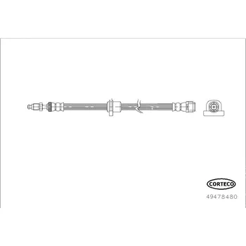 Brzdová hadice Brzdová hadice CORTECO 49478480