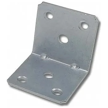 Tesařské kování Úhelník montážní 40x40x40/2mm Bílý ZN