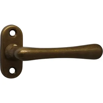 Okenní klika Půloliva ELEGANT velká 105mm OV staromosaz