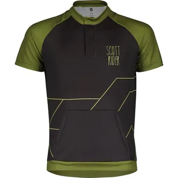 cyklistický dres SCOTT Dětský cyklistický dres RC Team SS léto Černá 164 Dětské