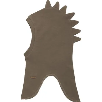 Kojenecká čepice Minymo - Chlapecká jarní kukla dino - hnědá Velikost: 50