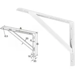 Konzole dilenská 200x150x20mm bílá