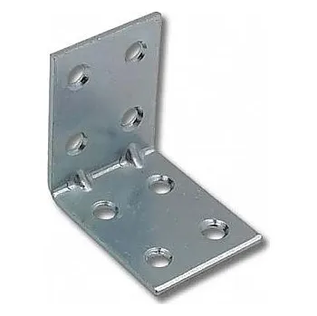 Tesařské kování Úhelník 40mm vysoký 2x prolis ZN