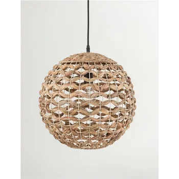 NOVA LUCE závěsné svítidlo GRIFFIN železo a vodní hyacint, přírodní barva 1x12W E27 9587122