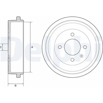 Brzdový buben Brzdový buben DELPHI BF549