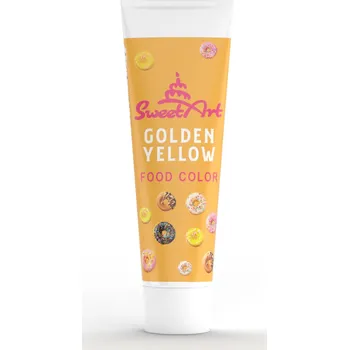 4-Mix Maďarsko SweetArt gelová barva tuba Golden Yellow (30 g) ▹
