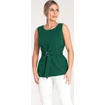 Dámská zelená elegantní halenka bez rukávů M1071 Green Velikost: L