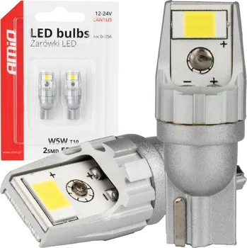 Povinná bezpečnostní výbava LED žárovky CANBUS T10 W5W 2SMD 3570 Bílá 12V 24V