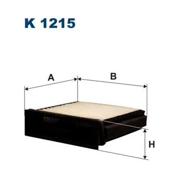 Klimatizace automobilu Filtr, vzduch v interiéru FILTRON K 1215