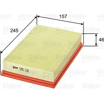 Vzduchový filtr Vzduchový filtr VALEO 585132
