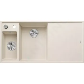 Granitový dřez Blanco Axia III 6 Silgranitový dřez, 100x51 cm, s ovládáním odtoku a příslušenstvím, InFino, jemná bílá, 527044