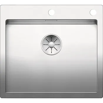 Nerezový dřez Blanco CLARON 500-IF/A InFino Nerez hedvábný lesk s PushControl