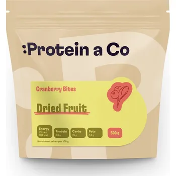 Sušená potravina Protein a Co Brusinky sušené, slazené Váha: 500 g