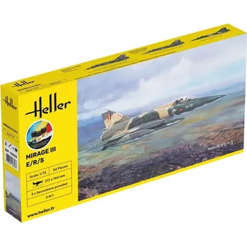 Plastikový model Mirage III E / R / 5 - obsahuje barvy a lepidlo - Heller STARTER KIT 56323
