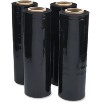 Obalový materiál Shopcom.cz Fixační fólie stretch š. 500mm, tl.23my, 2kg, černá, dutinka 240g , 4190042