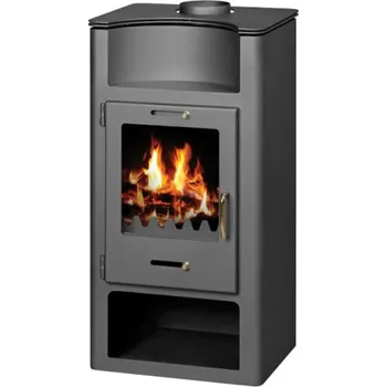 Krbová kamna Krbová kamna s výměníkem a ochlazovací smyčkou VICTORIA Elegance BO, 7194, black