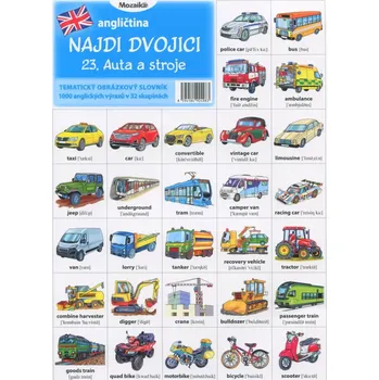 Pexeso Pexeso - Auta a stroje (AJ)