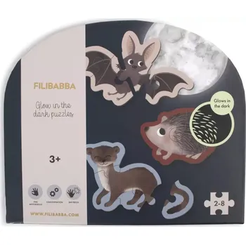 FILIBABBA puzzle svítící ve tmě Forest Friends