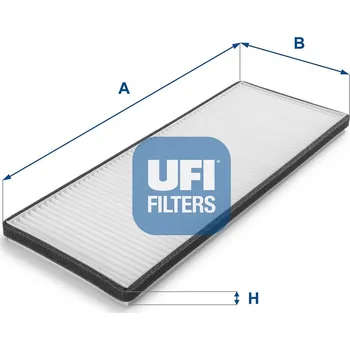 Ventilátor topení a klimatizace Filtr, vzduch v interiéru UFI 53.015.00