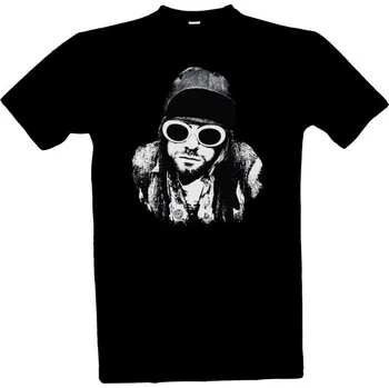 Pánská móda Tričko s potiskem Kurt Cobain pánské