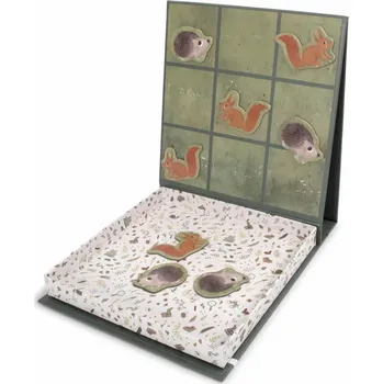 Hračka pro nejmenší FILIBABBA magnatická hra "TIC TAC TOE" Forest Friends