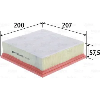 Vzduchový filtr Vzduchový filtr VALEO 585450