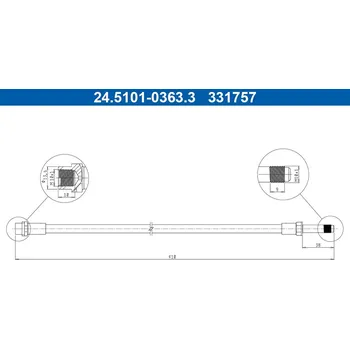 Brzdová hadice Brzdová hadice ATE 24.5101-0363.3