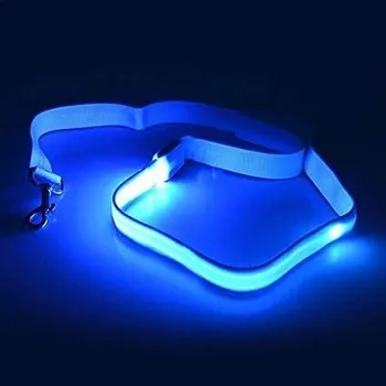 Vodítko pro psa DAALO Textilní svítící vodítko - modré