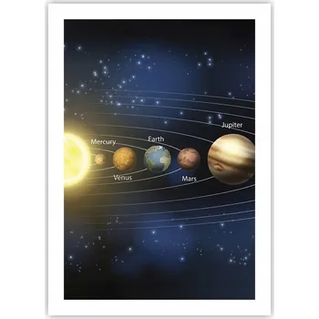Obraz Plakát bez rámu do obýváku ložnice 50x70 vesmír moderní módní obraz