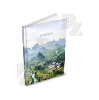 Blok Záznamní kniha A5 100listů linkovaná hory, MFP Paper