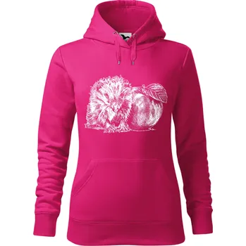 Dámská mikina Mikina - Ježek 2 Barva: Purpurová (40), Velikost: M, Střih: Dámské