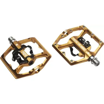 Pedál na kolo Pedály P2R FLATMAN 70 SPD 3SB copper brown