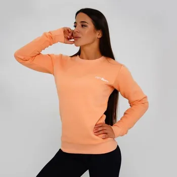 Dámská mikina Dámská mikina Basic Jumper Powder Peach - GymBeam Barva: oranžová, Velikost: M