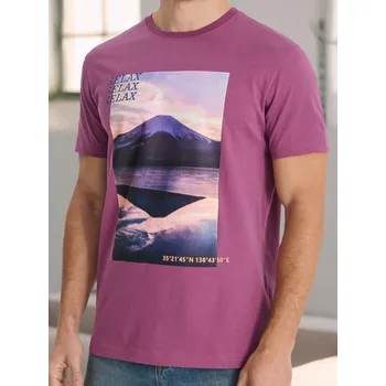 Sinsay - Tričko s potiskem - světle fialová - 4976F-34X - 4976F-34X-XS