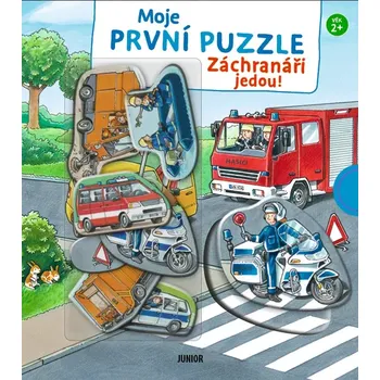 Leporelo JUNIOR Moje první puzzle - Záchranáři jedou! (Hledej, skládej a bav se s vozidly)